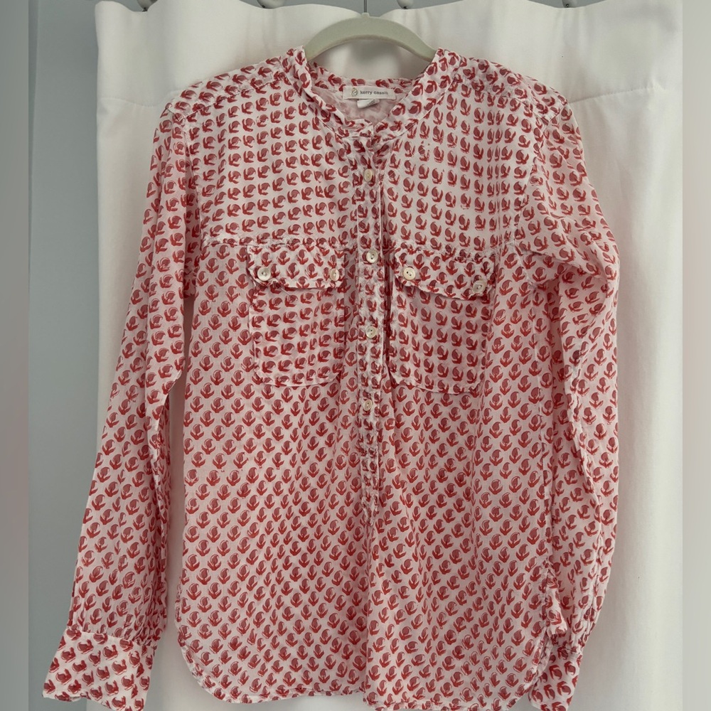 Kerry Cassill Indian Cotton Popover Top
